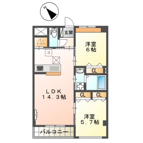 sunshine residenceの間取り
