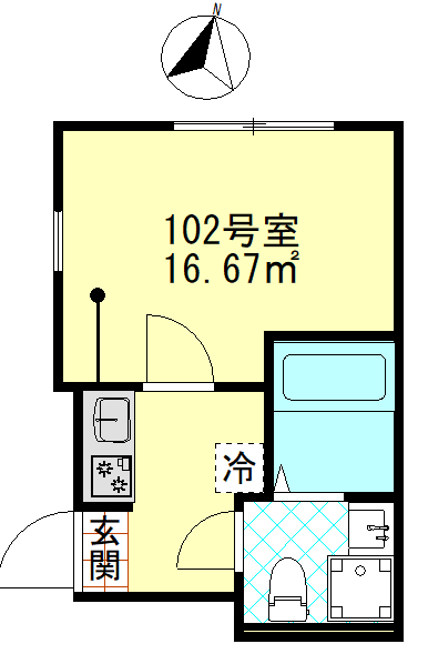 ブローテ四ツ木の間取り