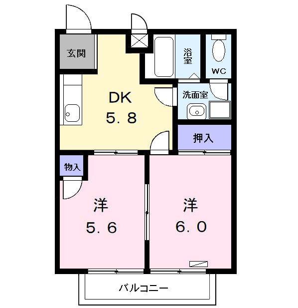 ピアときわの間取り