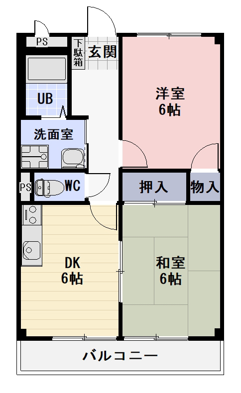 サニーコート川添の間取り
