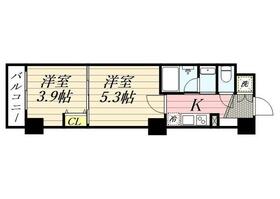 ＣＬＡＳＳＥＵＭ飯田橋・0107号室の間取り