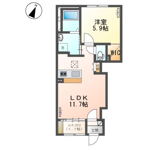 クレアベルの間取り