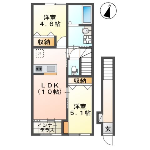 ブルヴァールの間取り