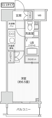 笹塚の完工年月(2011年2月)築の賃貸マンションの間取り