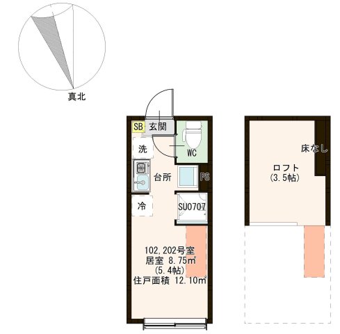 ハーモニーテラス上中里の間取り