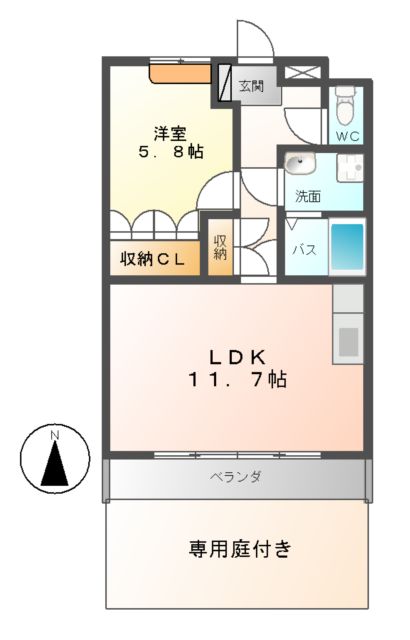 メゾン・ド・ネイジュⅡの間取り