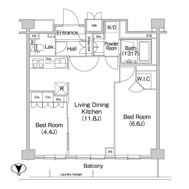 コンフォリア駒場の間取り