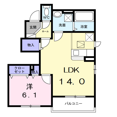 ブランシア 泉の間取り
