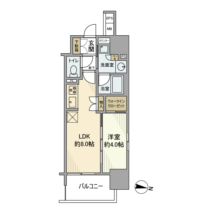 プレサンスロジェ名古屋駅前の間取り