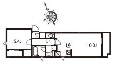 アジールコート東大井の間取り
