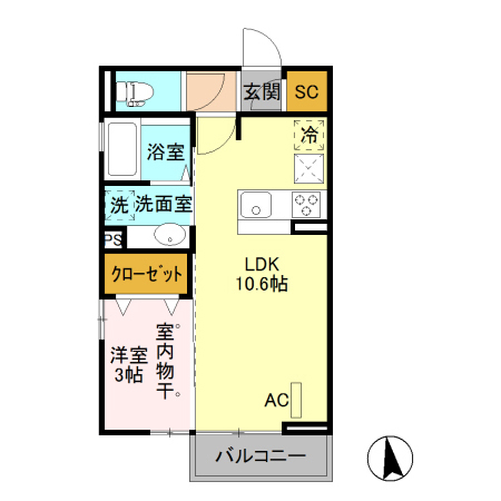 ヴァイアEの間取り