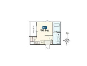 MELDIA鶴見小野Ⅱの間取り