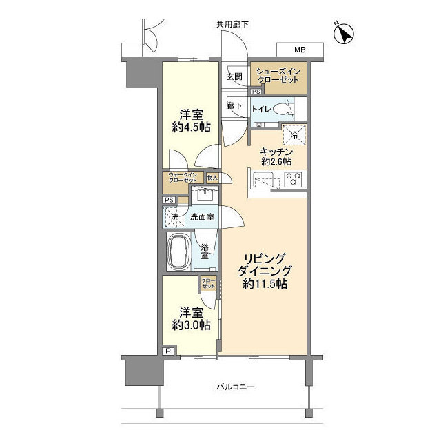 クレヴィア上野入谷の間取り