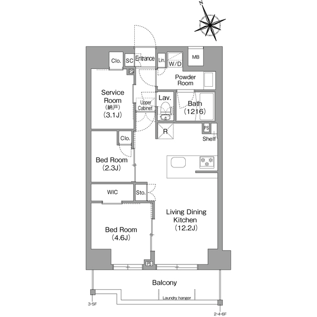 コンフォリア東葛西の間取り