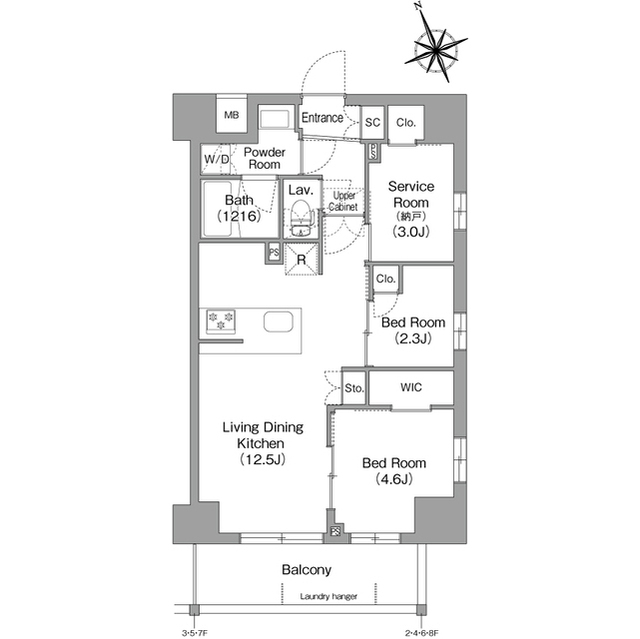 コンフォリア東葛西の間取り