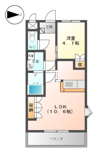 プレステージ佐野の間取り