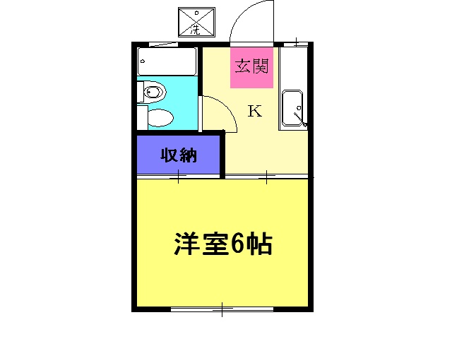 ハイツ杉山・103号室の間取り