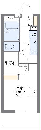 レオパレス鹿沼台LA1の間取り