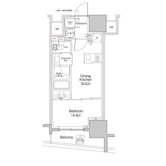 ザ・パークハビオ大森町の間取り