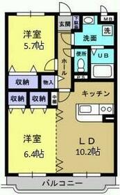 メゾン・ドゥ・ソレイユⅡの間取り