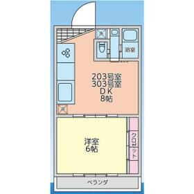 タウンハイツ 629の間取り