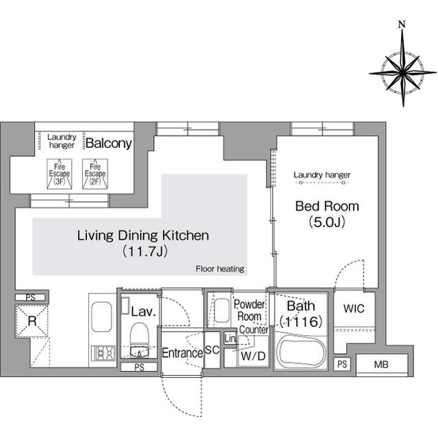 コンフォリア・リヴ文京護国寺の間取り