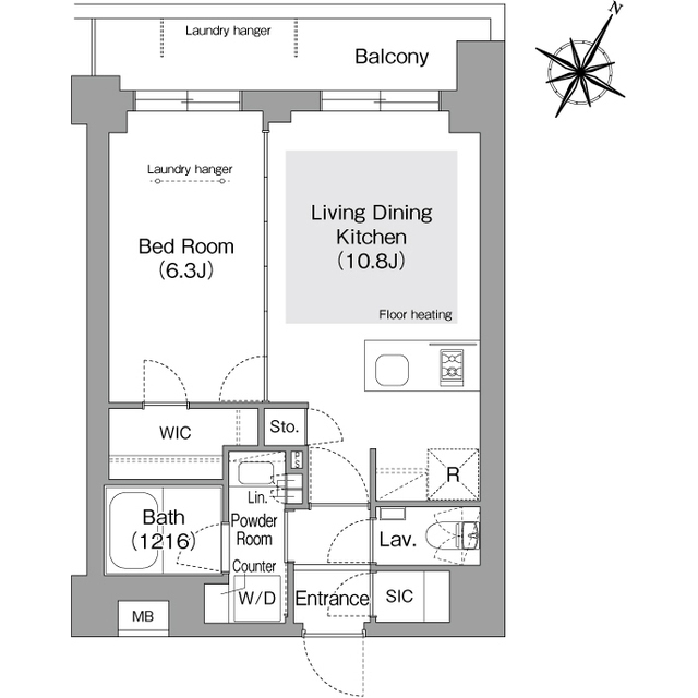 コンフォリア・リヴ文京護国寺の間取り