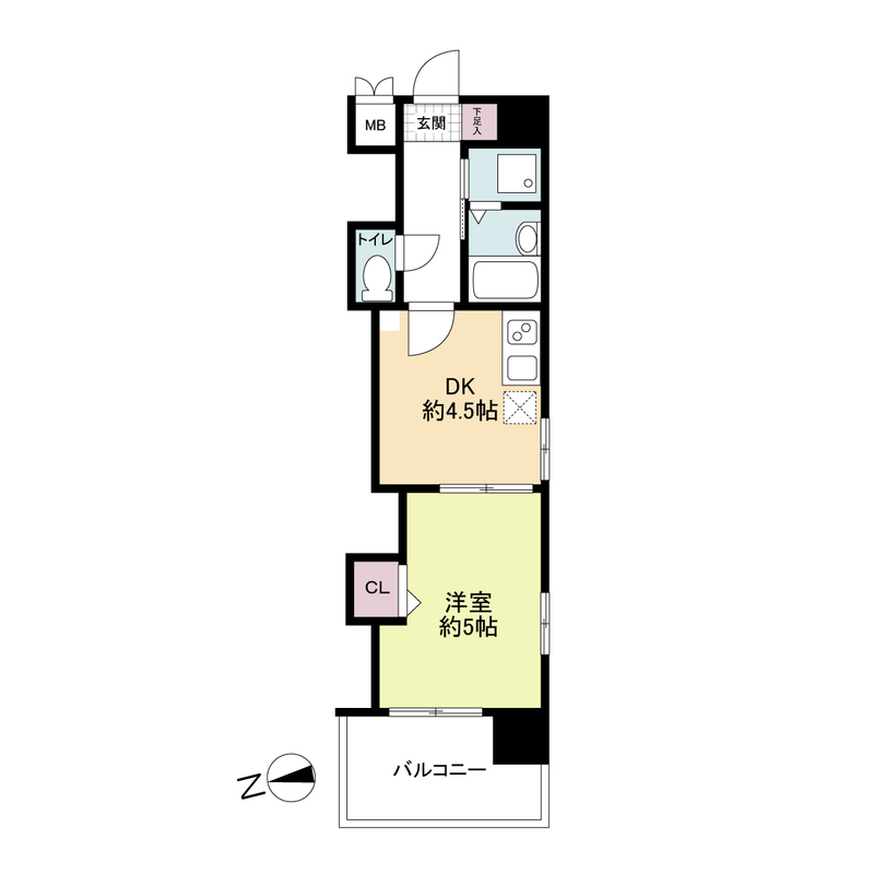 レジディア博多の間取り