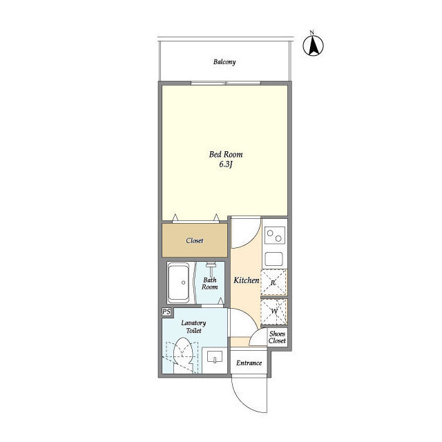 アルファコート草加2の間取り
