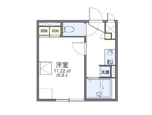 レオパレスプレミールの間取り