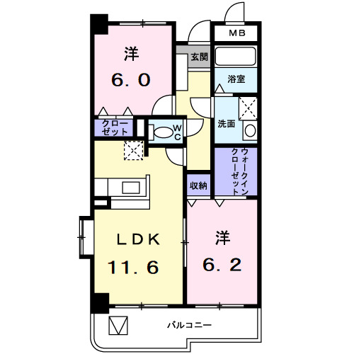 スカイピュア 16の間取り
