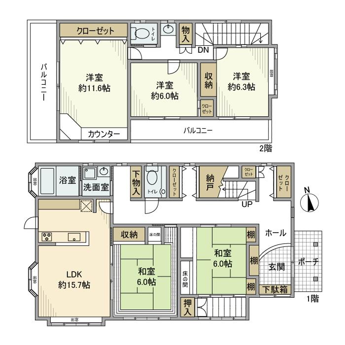 飯能戸建の間取り