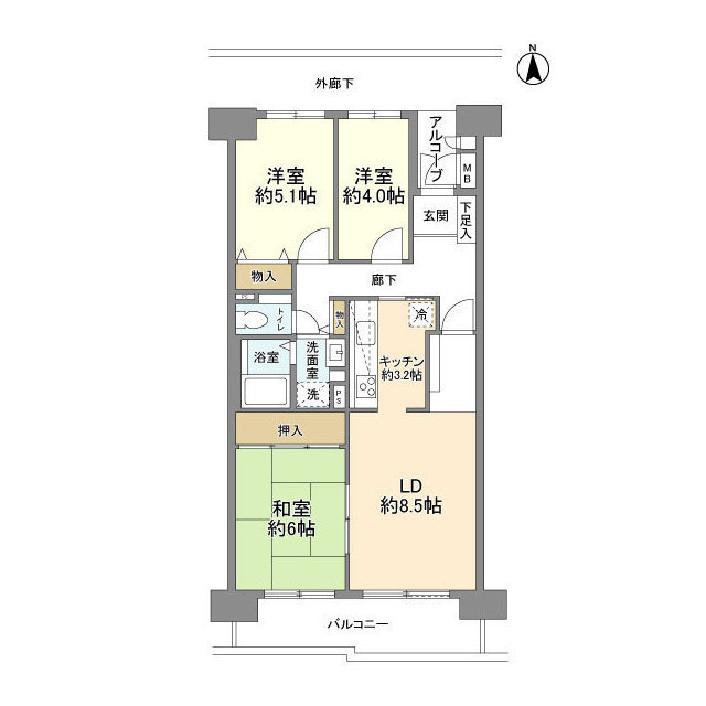 メトロハイツ東陽の間取り