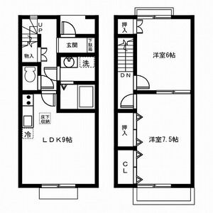 サニーヒル伊藤 A・Bの間取り