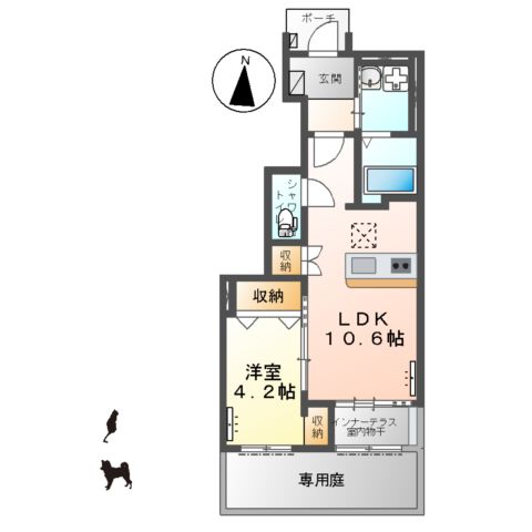 シャン・ド・フレーズの間取り