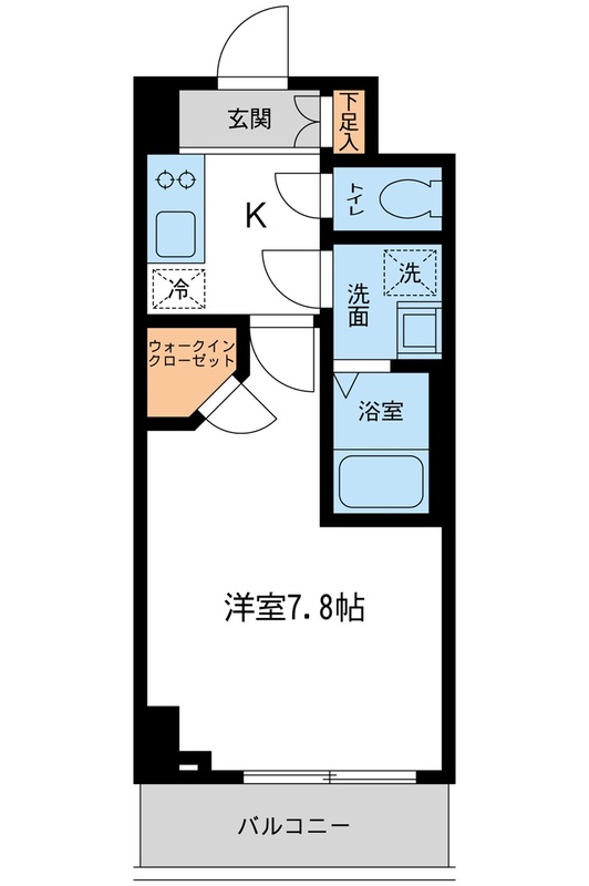 プライムアーバン住吉Ⅱ・0504号室の間取り