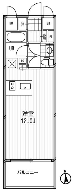 アーデン芝公園・0302号室の間取り