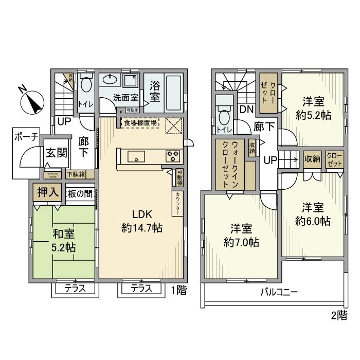 関前戸建の間取り