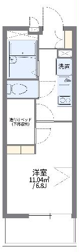 レオパレスリトルードの間取り