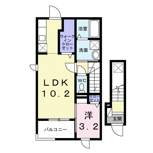 クオーレ国立の間取り