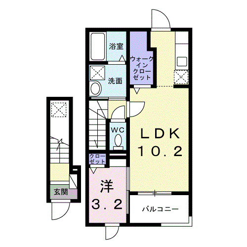 クオーレ国立の間取り