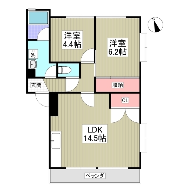 ヴィレッジ助戸の間取り