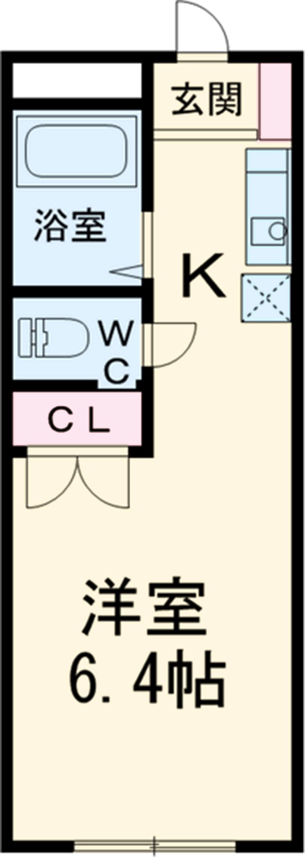 コーポKARUGAMOの間取り