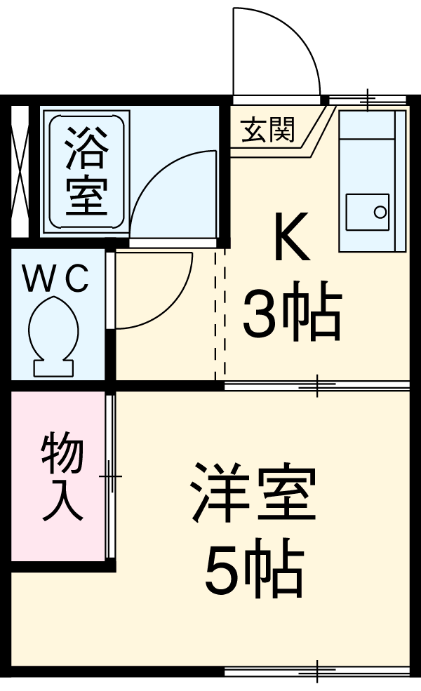 コーポKMの間取り