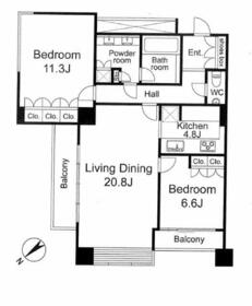 ザ・ウエストミンスター六本木の間取り