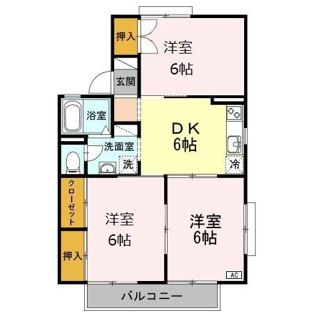 セジュール セゾン A棟の間取り