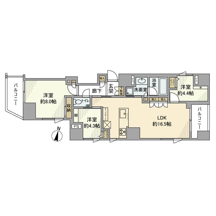 GREEN PARK 文京白山の間取り