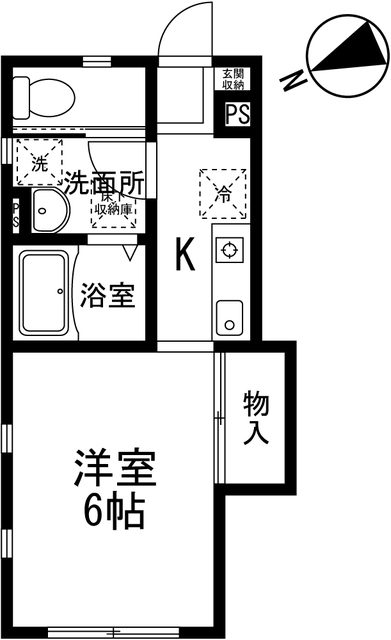 東大沼の完工年月(2005年3月)築の賃貸アパートの間取り
