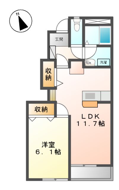 サンマルサン　Ｂの間取り