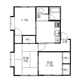 コーポ小川の間取り